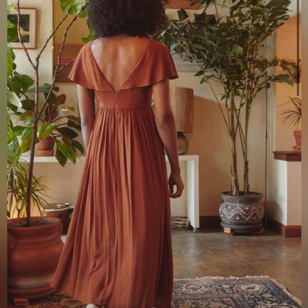 Christy Dawn The Monarch Dress in Rust - Picture 12 of 14